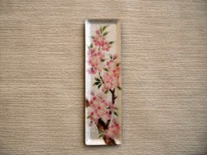 七宝焼 ミニペン皿 白地桜